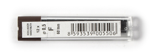 Tuha do ceruzky mechanickej 0,5mm F  4152/12ks  KOH-I-NOOR