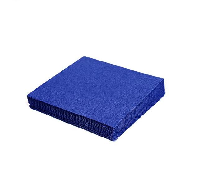 Obrúsky papierové 33x33cm/ 50ks modré tmavé, 2-vrstvové
