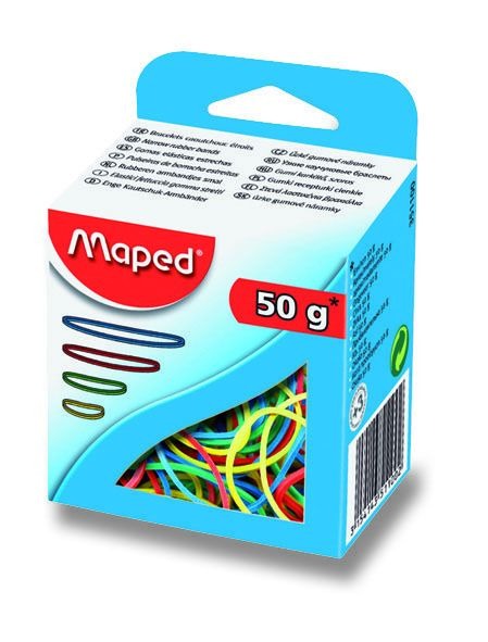 Gumičky viazacie farebné MAPED/ 50g