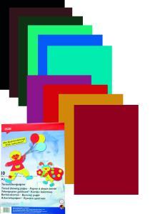 Papier farebný A3/10 listov 120g farebný mix HERLITZ