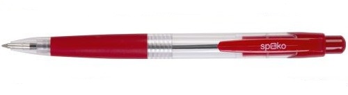 Pero guľôčkové SPOKO 0112 červené/červená tuha