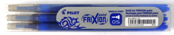 Tuha gumovacia do pera PILOT FRIXION  Point 0,5/3ks modrá