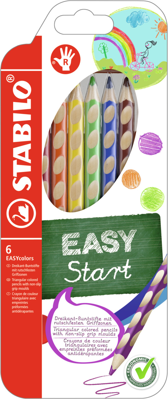 Ceruzky STABILO EASYcolors/ 6 3HR pravák fareb.súprava