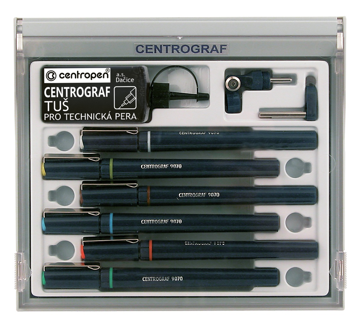 Technické pero Centropen 9070/6 súprava