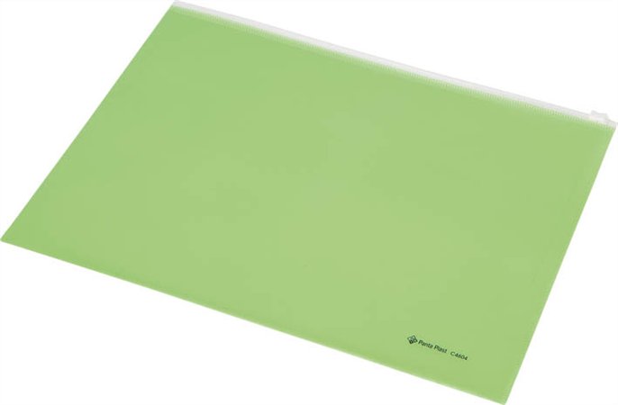 Obal PP s plastovým zipsom A4 PANTA PLAST zelený