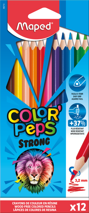 Ceruzky MAPED/12 3HR farebná súprava Strong