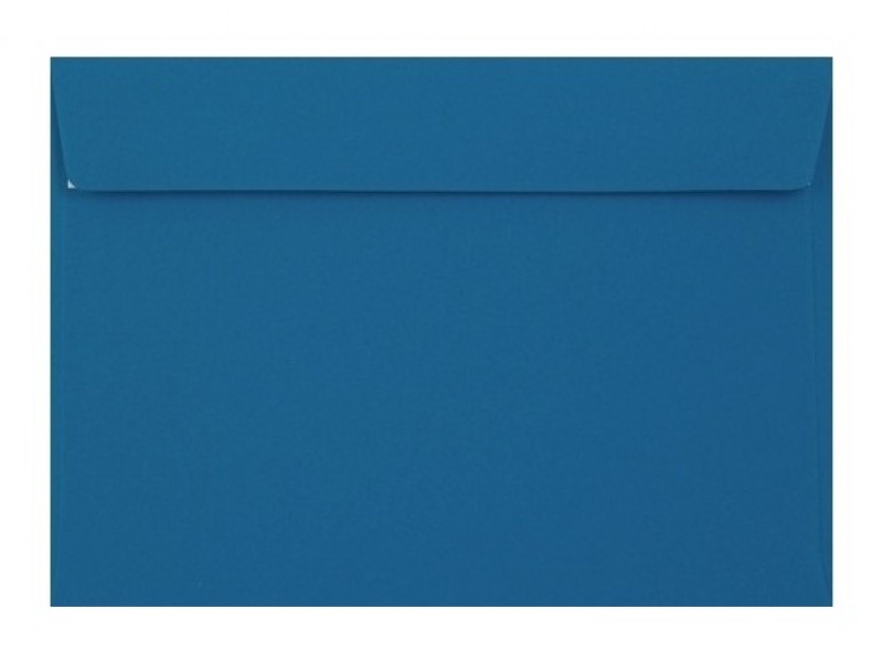 Poštové obálky  farebné C6 s odtrh. pásikom/5ks modrá