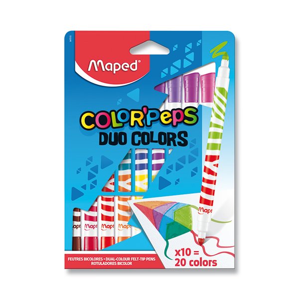 Popisovač MAPED Color Peps Peps Duo/10ks