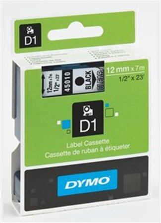 DYMO páska  D1 12mmx7m čierna/žltá