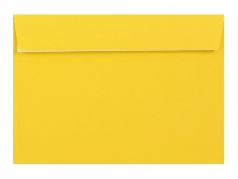 Poštové obálky  farebné C5 s odtrh. pásikom/5ks žlté