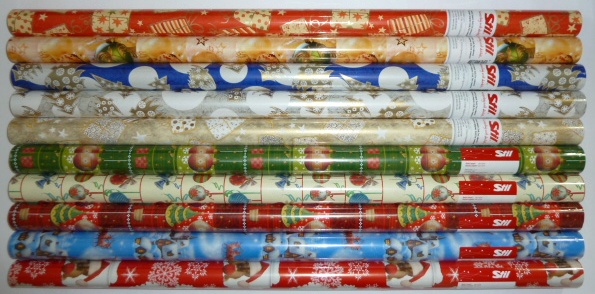 Vianočný papier rolka 0,7m x 2m  STIL