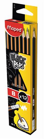 Ceruzka MAPED Black Peps B s gumou