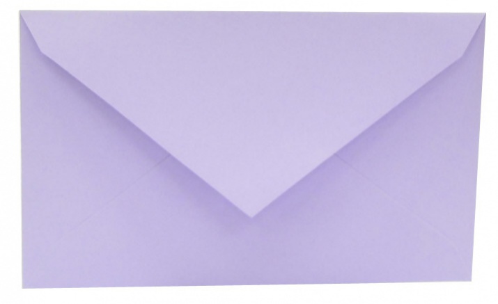 Poštové obálky  farebné DL/6ks fialové balíčkované