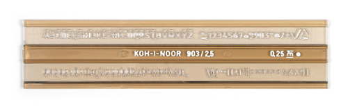 Šablóna ISO UKO  2.5mm KOH-I-NOOR  0748031