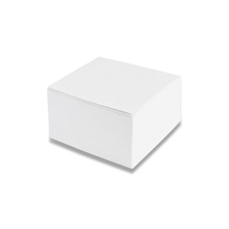 Blok poznámkový špalík nelepený 9x9x5 cm biely K