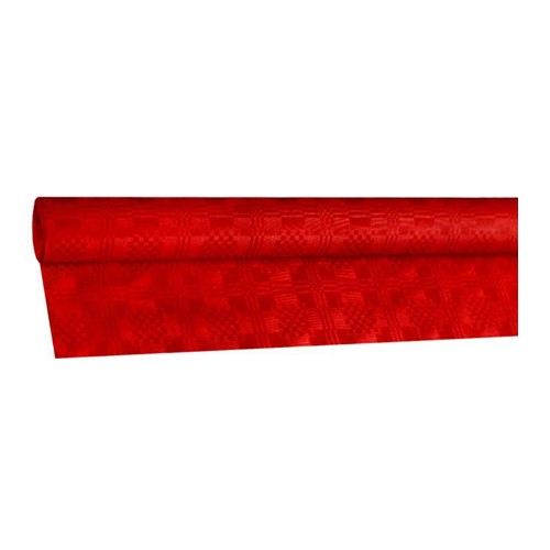 Obrus papierový  8mx1,20m v rolke červený