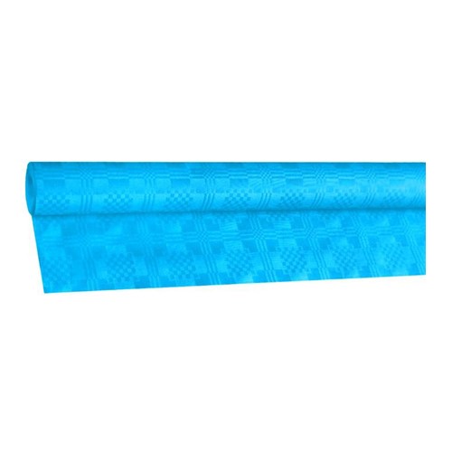 Obrus papierový  8mx1,20m v rolke modrý svetlý