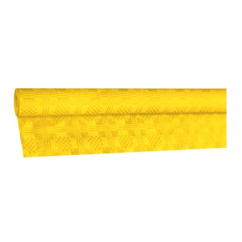Obrus papierový  8mx1,20m v rolke žltý