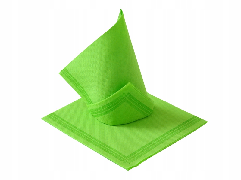 Obrúsky papierové 38x38cm/50ks zelené svetlé 2-vrstvové