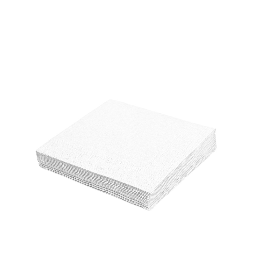 Obrúsky papierové 24x24cm/250ks biele, 2-vrstvové