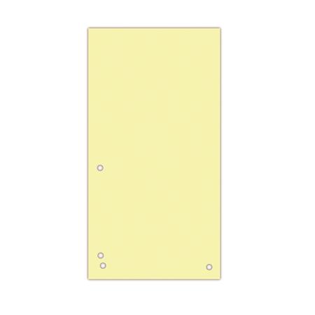 Registračné listy 10,5x23,5cm/100ks DONAU žltý