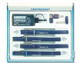 Technické pero Centropen 9070/4 súprava