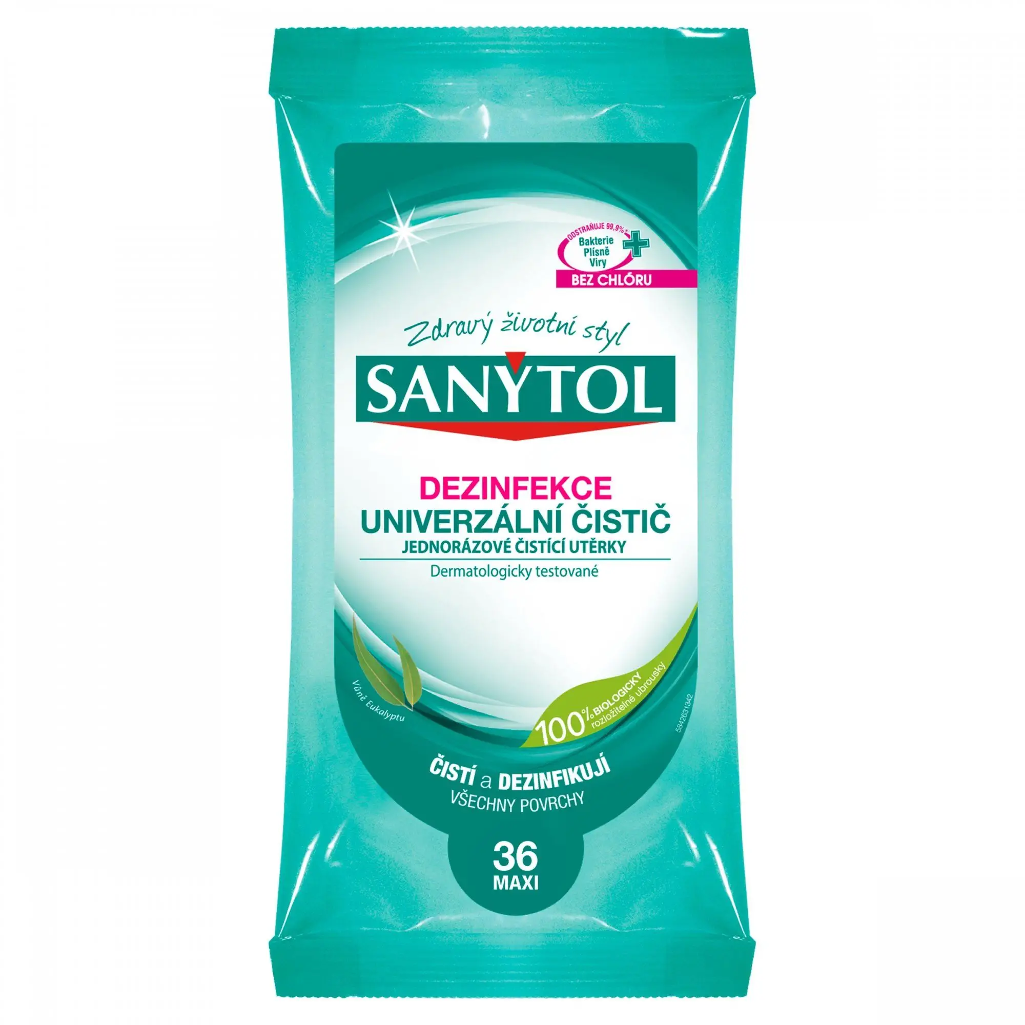 Utierky vlhčené antibakteriálne Sanytol/72ks