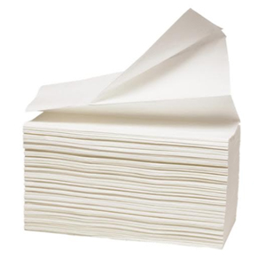 Uteráky papierové ZZ  LX 21x23 100%, 2vrst./150 ks x 20 biele