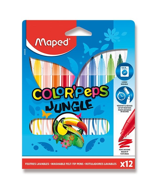 Popisovač MAPED Color Peps Jungle/12ks