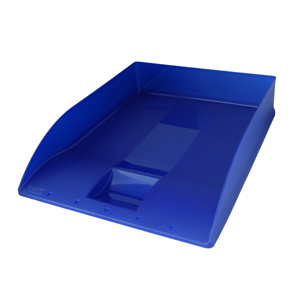 Odkladač na spisy plastový HERLITZ transparentný modrý