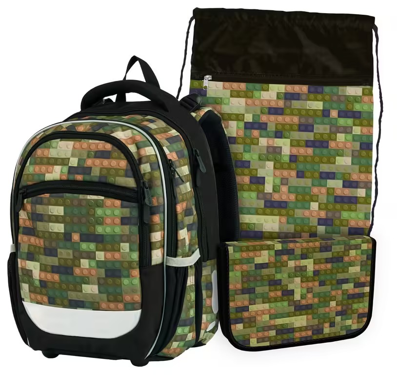 Školský ruksak set Cubes